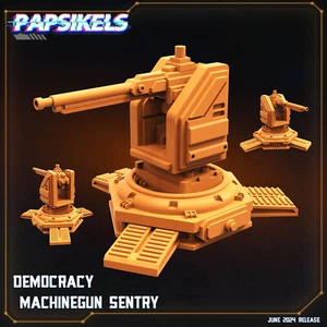 Impreso en 3D Papsikels Democracy Ametralladora Centinela JUNIO 2024 CIENCIA FICCIÓN 28mm 32mm - Imagen 1 de 3