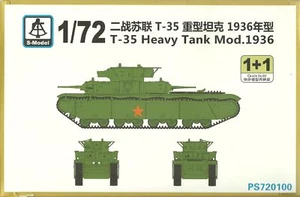 S-Model 1/72 T-35 Tanque Pesado Modelo 1936 (2 Kits para Caja) - Imagen 1 de 1