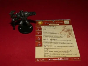 D&D Miniatures: War Drums 12/60: Warforged Captain with Card - Picture 1 of 1