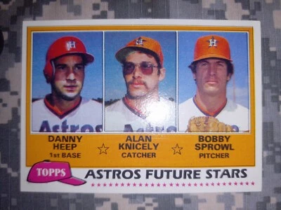 1981 Topps Astros Future Stars Rookies - Heep, Knicely, Sprowl Baseball Card #82 - Image 1 of 4