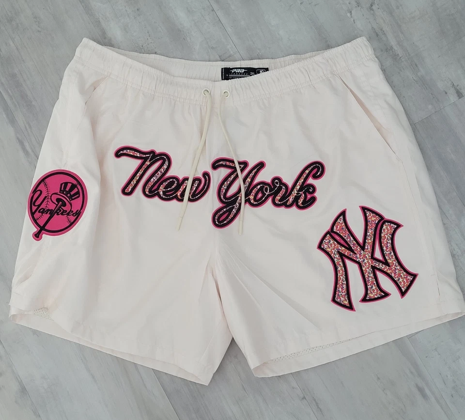 全新带标签 New York Yankees Pro Standard Team 游泳短裤男式尺寸 2XL 口袋 — 第 1/4 张图片
