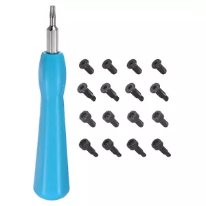 Ring Doorbell Screwdriver T6 T15 Torx Bits with 20pcs Doorbell Screws, Blue - Picture 1 of 7
