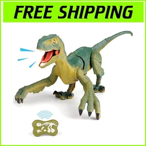 Remote Control Velociraptor Dinosaur Toy with Light & Sound – Perfect Gift fo... - Picture 1 of 10