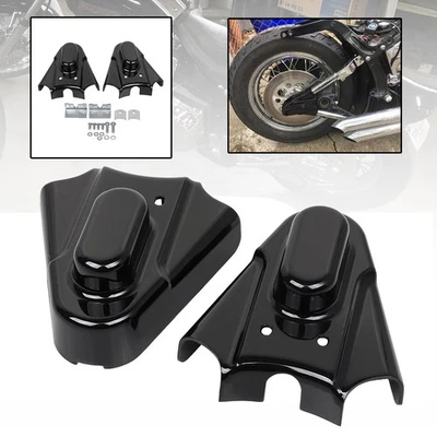 Capas de eixo de braço oscilante traseiro de metal para Harley Heritage Softail FLSTC Fat Boy FLSTF - Imagem 1 de 4