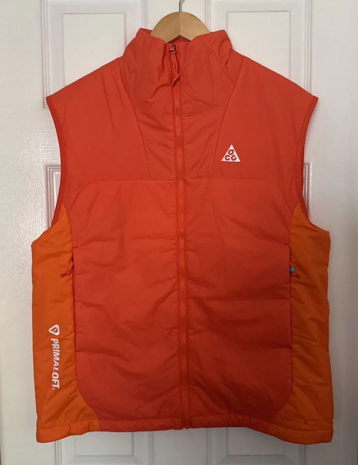 Nike ACG Therma-FIT ADV Rope de Dope Full-Zip Unisex Vest DQ5777-891 Orange Sz M