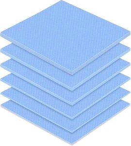 6 Pcs Thermal Pad 100 X 100 Mm, 0.5 Mm, 1 Mm, 1.5 Mm, 2 Mm, 2.5 Mm, 3 Mm Heat Re - Afbeelding 1 van 7