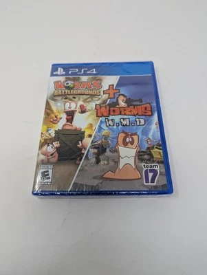 Worms Battleground & Worms W.M.D PS4 (Brand New Factory Sealed US Version) - Image 1 of 4