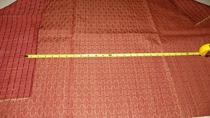 Zimt Gold Rautenmuster Damast Polsterstoff Rest F893 - Bild 1 von 1