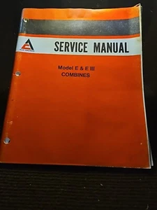 Allis Chalmers Model E & EIII Combines Service Manual - Bild 1 von 2