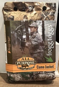 Frogg Toggs All Purpose Camo Jacket Real Tree Waterproof Wind Resistant M / L - Picture 1 of 4