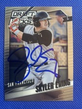 2014 Prizm Draft Picks Skyler Ewing #62 Auto Signed Autograph Giants 