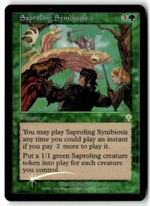 MTG | Saproling Symbiosis | Invasion | Foil | Heavily Played | English - Picture 1 of 2