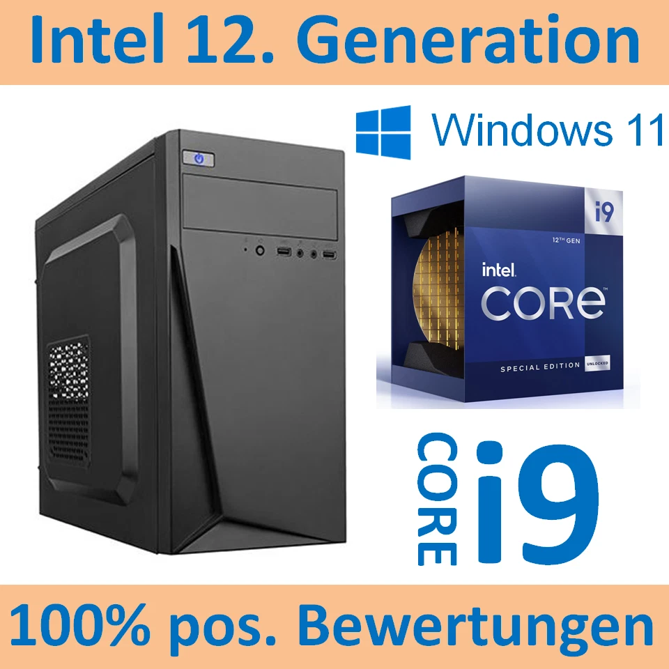 GIGABYTE POWER KOMPLETT-PC INTEL i9 12900 12. Generation 16x5,2GHz 16GB 480GB Windows 11