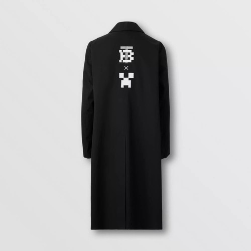 Cappotto auto gabardine motivo monogramma cotone Burberry x Minecraft taglia 50 al dettaglio $2990