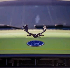 ALASKA Moose Antlers Hood Ornament, Ideal for Custom Volvo MOOSE EXCURSION RIDES - Picture 1 of 11