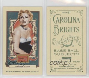 2013 Panini Golden Age Carolina Brights Mini Green Back Eva Gabor #91