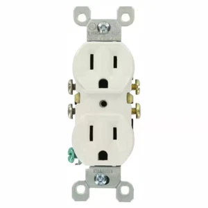 10 Stück Steckdose Steckdose 125V 15 Amp Duplex Wohn Dual Elektro Wand - Bild 1 von 6