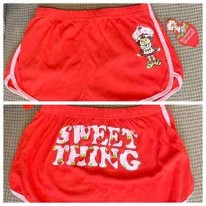 Strawberry Shortcake Sweet Thing Women Girl Junior Pink Hot Pants Booty Shorts S - Picture 1 of 6