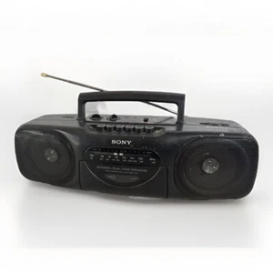 Sony CFS-B11 AM/FM Radio Cassette Stereo Boombox With Dual Cone Speakers BOEING - Picture 1 of 8