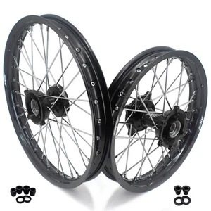 KKE 19/16" Kid's Big Wheels Rims Fit KTM SX85 2021-2024 TC85 CNC Black Dirt Bike - Picture 1 of 14