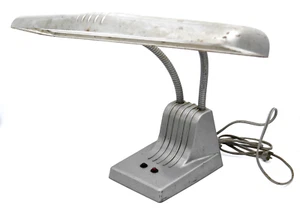 Vintage Dazor 1000 Industrial Metal Lamp Goose Bent Neck Bright Work MCM Atomic - Picture 1 of 9
