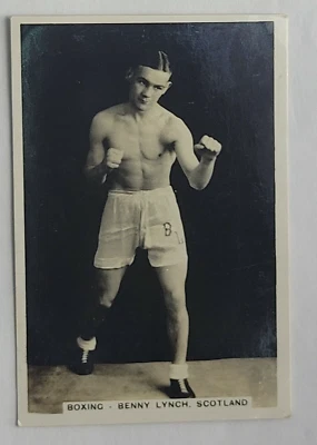 1935 J.A. Pattreiouex Sporting Events & Stars #49 BENNY LYNCH Boxing (A) - Image 1 of 2