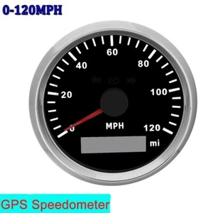 85mm Digital GPS Speedometer Odemeter Gauge For Car Boat Motorcycle 0-120MPH - Picture 1 of 10