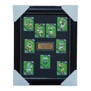 Juego completo de cartas de comerciante 2024 Canberra Raiders enmarcado - 5801 - Imagen 1 de 1