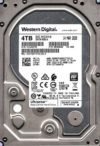 HUS726T4TALE6L4 P/N: 0B36040 S/N: V1GJ6 WESTERN DIGITAL 4TB THAILAND MAR 2020 - Picture 1 of 2