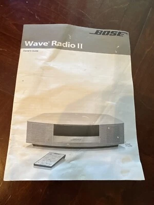 OWNER'S GUIDE to BOSE Wave Radio II FM-AM Radio - Image 1 of 2