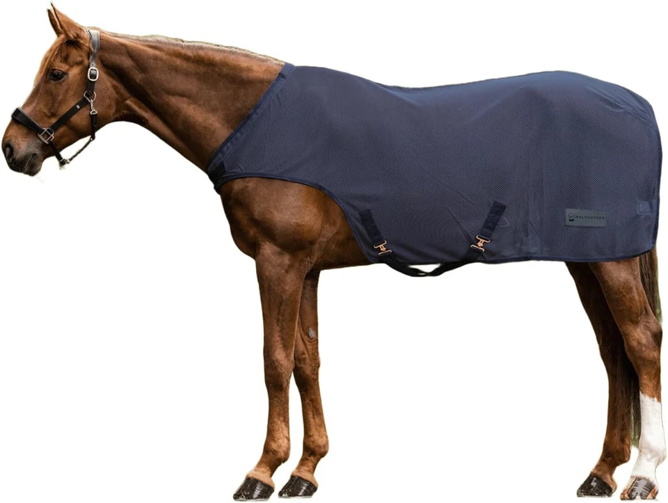 Waldhausen Fliegen-Führmaschinendecke Comfort, Nachtblau, 155 cm - Bild 1 von 1