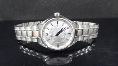 Bulova Accutron 63P106 Brussels Diamond Date Silver Tone Women's Watch $695 - Image 1 of 4