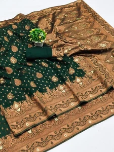 Saree Blouse Indian Bollywood Party Wear Wedding Designer Sari Women Pakistani