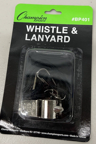 COACH Champion Sports Whistle & Lanyard BP401 nuovo sigillato allenatore tutti gli sport spedizione gratuita