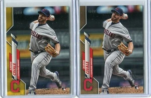 (2) 2020 Topps Series 1 Aaron Civale Rookie RC #223 Lot - Gold & Yellow!!! - Picture 1 of 1