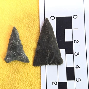 2 auténticas cabezas de flecha nativas americanas del área de Carolina del Norte y del Sur - Imagen 1 de 5