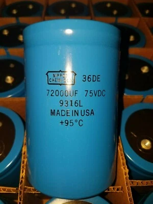 NOPON CHEMICON 4X 72000UF 75V Electrolytic capacitors,audio amplifier,KRELL,PASS,Threshold,kit