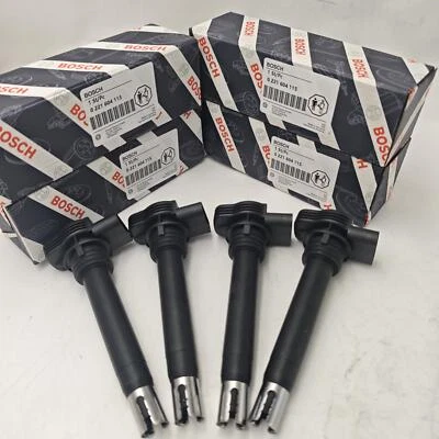 4 PACK 0221604115 Ignition Coils For Audi A3 A4 A5 TT VW GTI 2.0L 06H905115B Foto 1 de 4