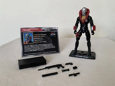 "Figura de granadero de hierro GI Joe DESTRO 3,75"" Leader Eagle's Edge 50 aniversario" Foto 1 de 4