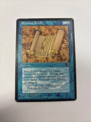 Merchant Scroll HP MTG Homelands 33 Blue Sorcery Tutor English Regular - Image 1 of 4