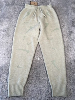 Nike Sportswear Phoenix Cozy Boucle Pants Size Small Women Jade FZ1703-370 - Image 1 of 4