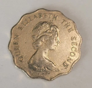 1980 Hong Kong Two (2) dollar coin - circulated - Queen Elizabeth - Picture 1 of 2