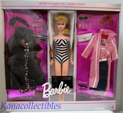 Conjunto de regalo de muñeca Barbie 35 aniversario desfile de Pascua y moda navideña romana Foto 1 de 2