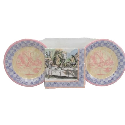 Alice in Wonderland Mad Hatter 32pc Paper Plates and Napkin Set - Image 1 of 4
