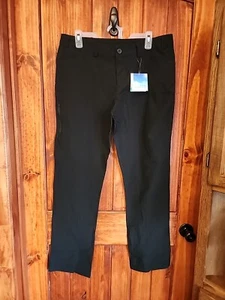 Willit Black Cargo Pants UPF 50+ Golf Hiking Quick Dry Size 12 Cropped - Picture 1 of 2