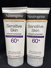 2 Neutrogena  Sensitive Skin Sunscreen Broad Spectrum SPF 60+ Exp 2023