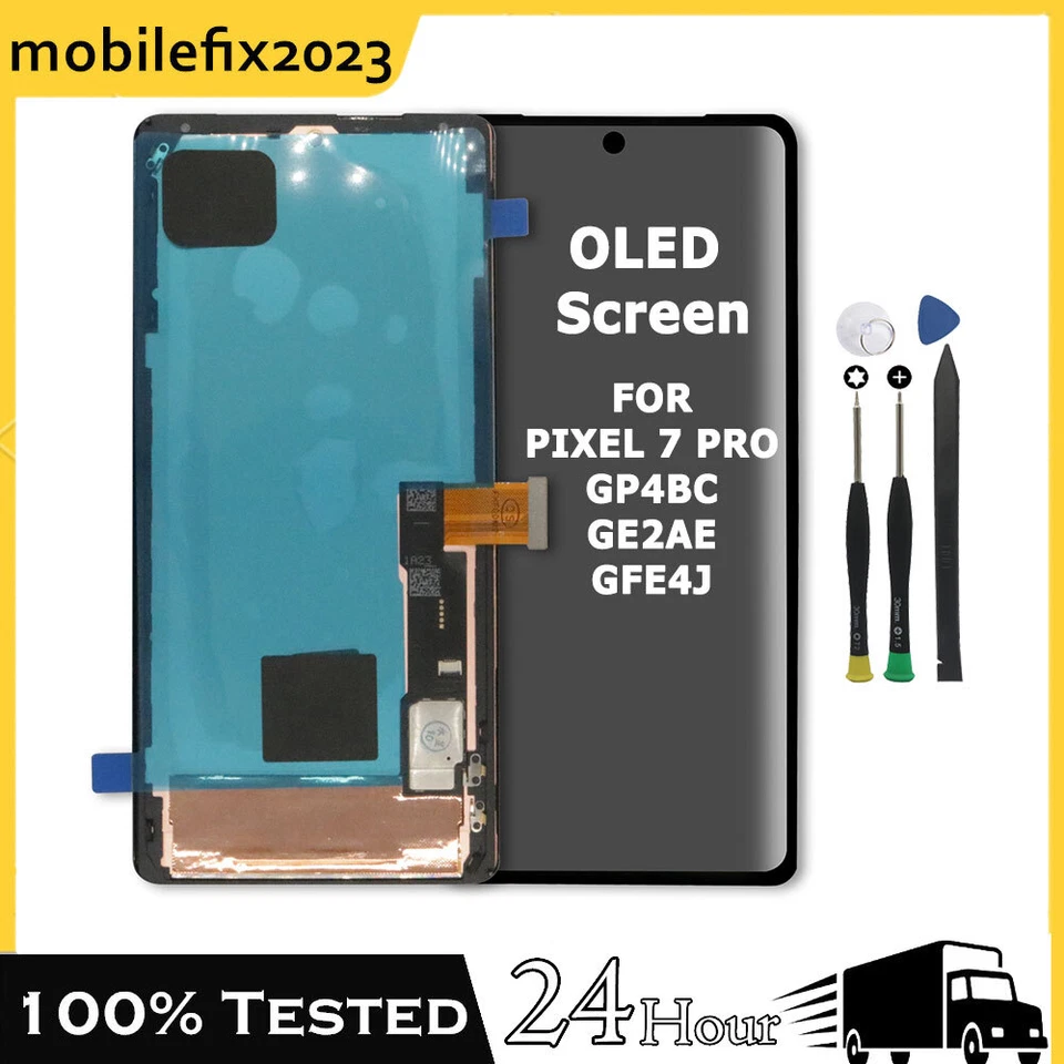 For Google Pixel 7 Pro GE2AE GP4BC GFE4J LCD Display Touch Screen + Bezel Tool - Image 1 of 4