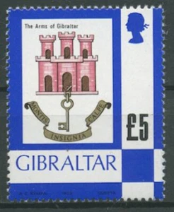 Escudo de armas de Gibraltar 1979 391 sin usar - Imagen 1 de 1