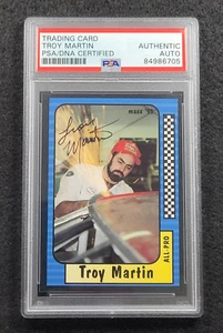 Tarjeta de carreras de NASCAR 1991 firmada por Troy Martin Maxx - autenticada por PSA - Imagen 1 de 4