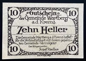 Banconota Austria 1921 10 Heller Europa carta moneta NON CIRCOLATA spedizione gratuita - Foto 1 di 3
